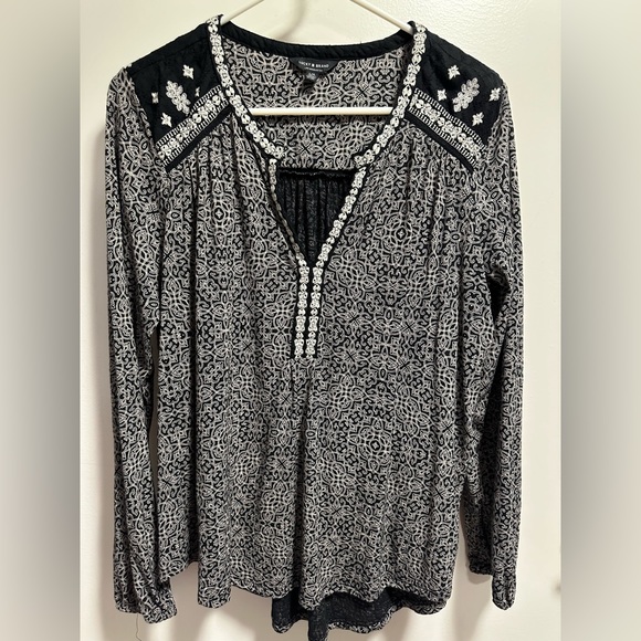 Lucky brand blouse size L - Picture 1 of 5